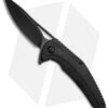 Brous Blades XR-1 Flipper Knife Blackout Titanium (3.5" Black) -Brous Blades Shop brous blades xr 1 blackout