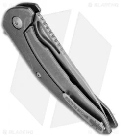 Brous Blades XR-1 Flipper Knife Acid SW Titanium (3.5" Acid SW) -Brous Blades Shop brous blades xr 1 sw back 3