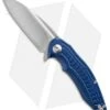 Brous Blades Bionic Flipper Knife Blue Aluminum (3" Stonewash) -Brous Blades Shop brous blue brb47