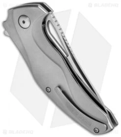 Brous Blades Exo Liner Lock Flipper Knife Titanium (3.375" Satin) -Brous Blades Shop brous exo sa side cm