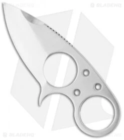 Brous Blades Silent Soldier V2 Neck Knife Drop Point Fixed (2.5" Satin)