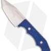Brous Blades Triple Threat Knife W/ Blue Aluminum (3.6" Damascus) -Brous Blades Shop jason brous bb damascus blue