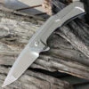 Brous Blades Dynamic 3.5 In. Stonewash D2 Steel Blade, Titanium Handle Framelock Folder